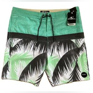O'Neill Men's Breaker Cruzer Stretch Boardshort, Tropical Print, Size 36
